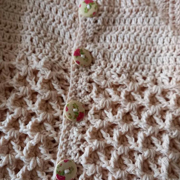 Crochet Textured Baby Cardigan