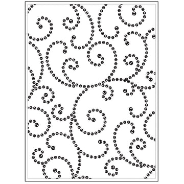Darice Background Embossing Folder 4.25"X5.75" - Gem Swirl