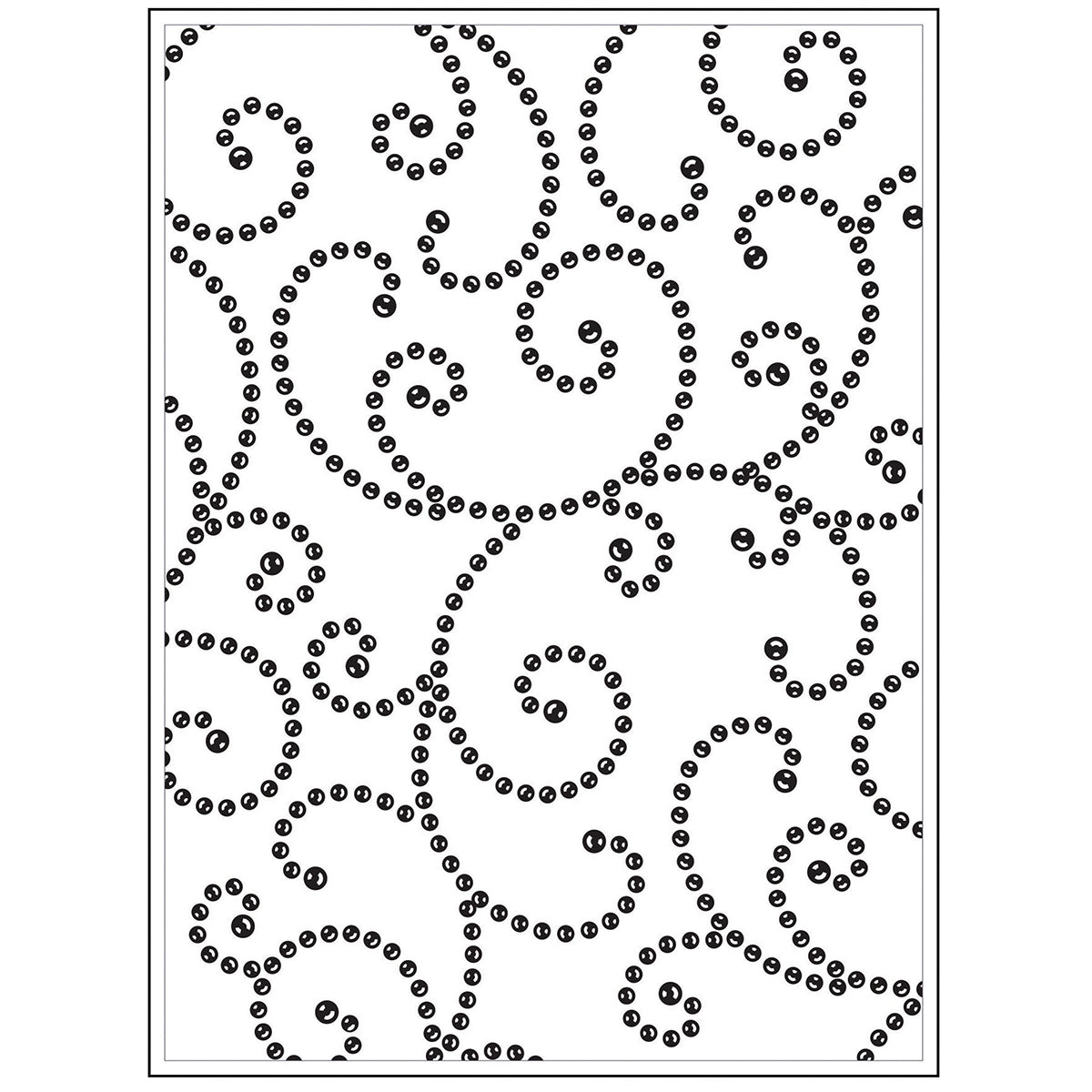 Darice Background Embossing Folder 4.25"X5.75" - Gem Swirl