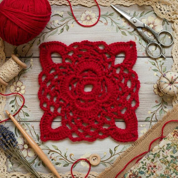 Crochet Square Motif Pattern PDF + Video Tutorial (English Only)