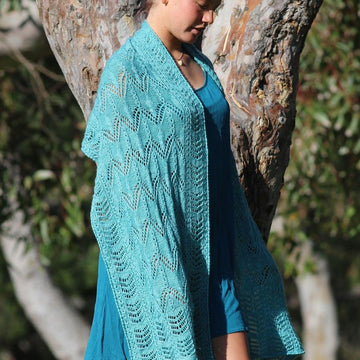 Katori Cable Lace Shawl