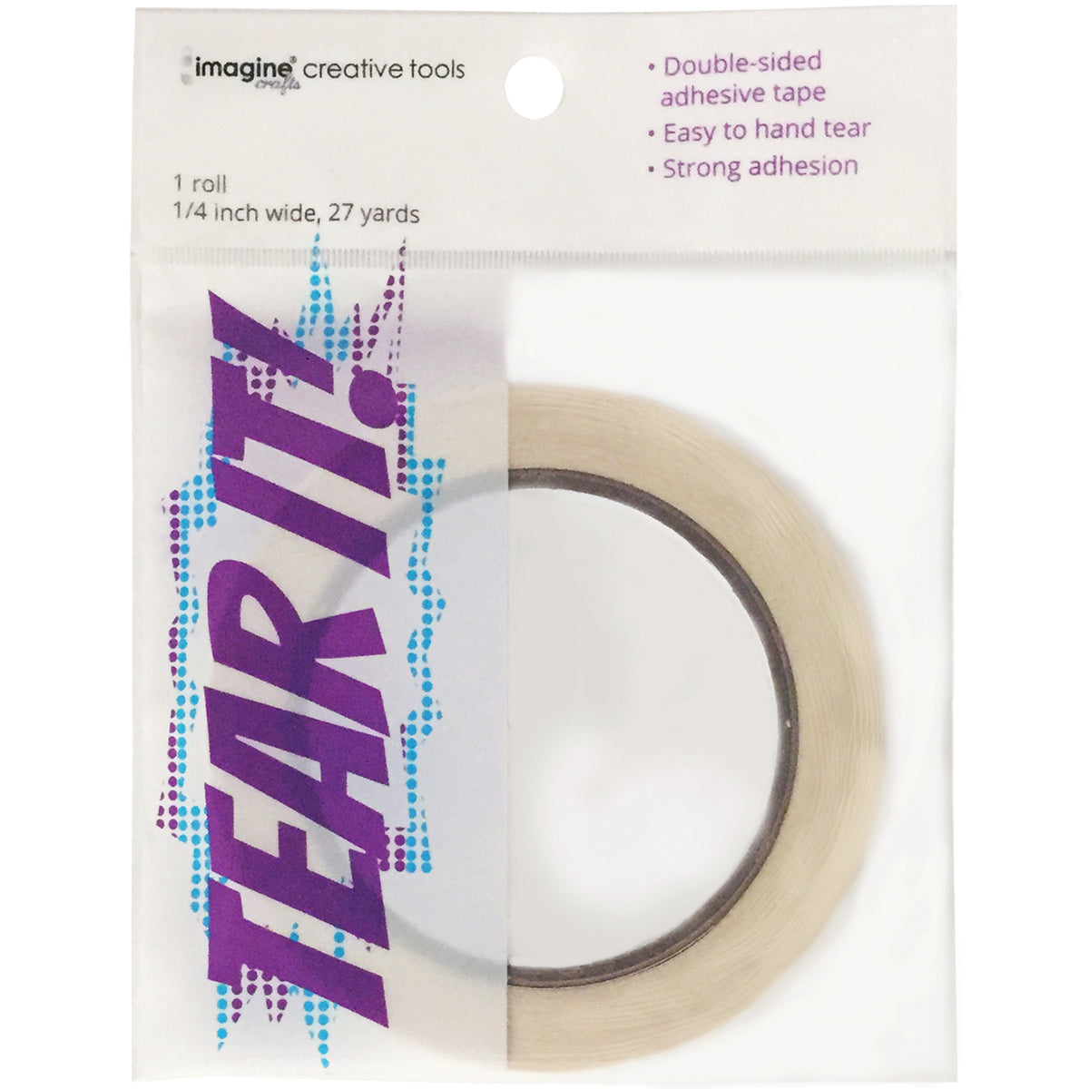 Imagine Tear It! Double-Sided Adhesive Tape - .25"X27yd