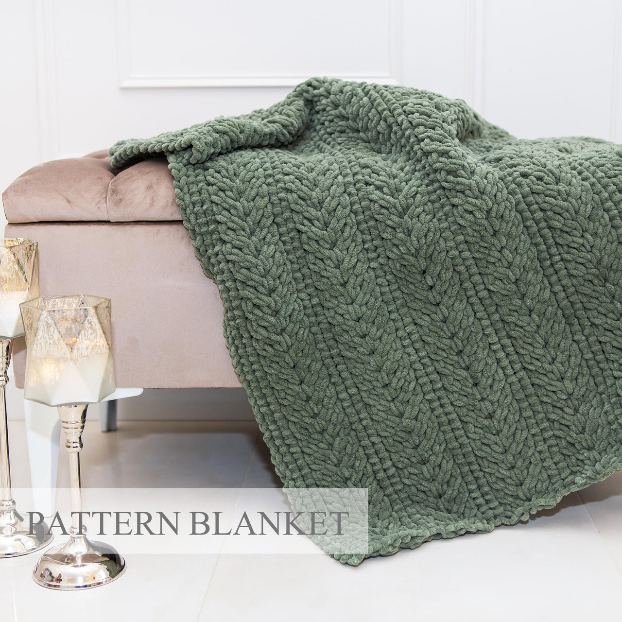 Spikelet Fine Blanket Pattern