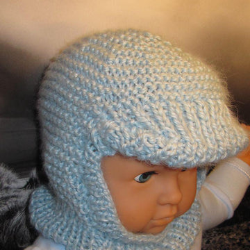 Baby Peak Garter Stitch Balaclava