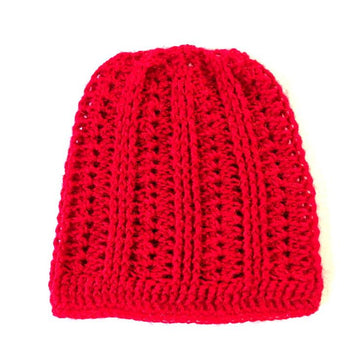Slouchy beanie hat ribbed