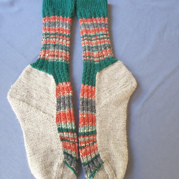 THE DUKE COMMANDS: socks with double thickness heels, soles and toes