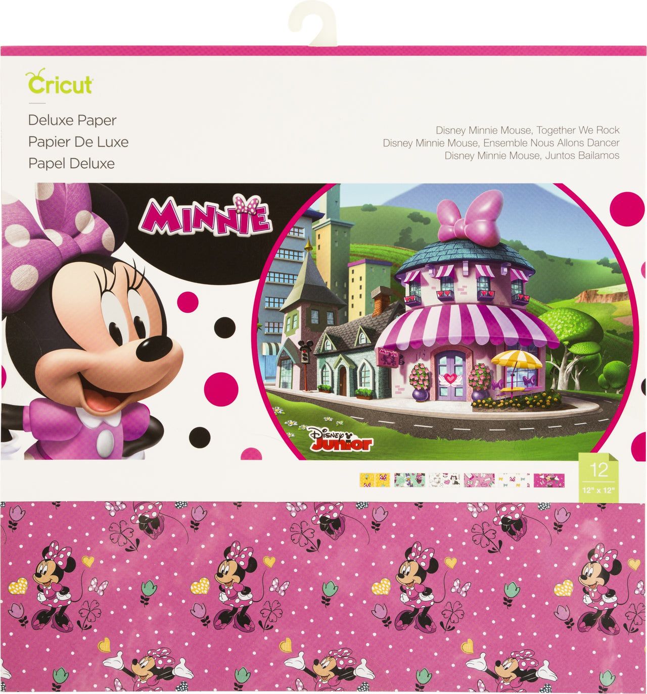 Cricut 12"X12" Deluxe Paper 12/Pkg - Disney Minnie Mouse, Together We Rock