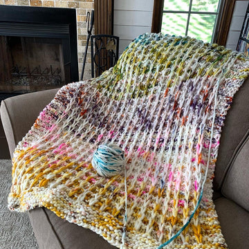 Waffle Stitch Throw