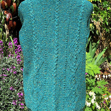 Cabled Diamond Patterned Sweater