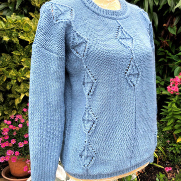 Diamond Eyelet Sweater