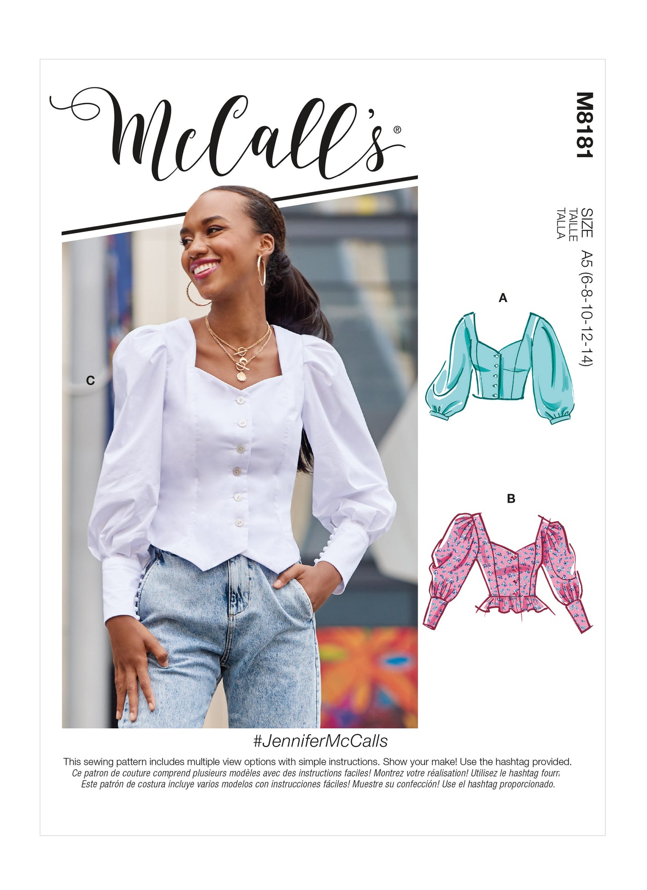 McCall's Misses' Tops M8181 - Sewing Pattern