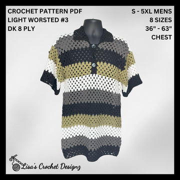 Granny Stitch Mens Polo and Shorts Set