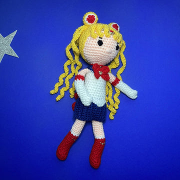 Japanese Warrior amigurumi doll