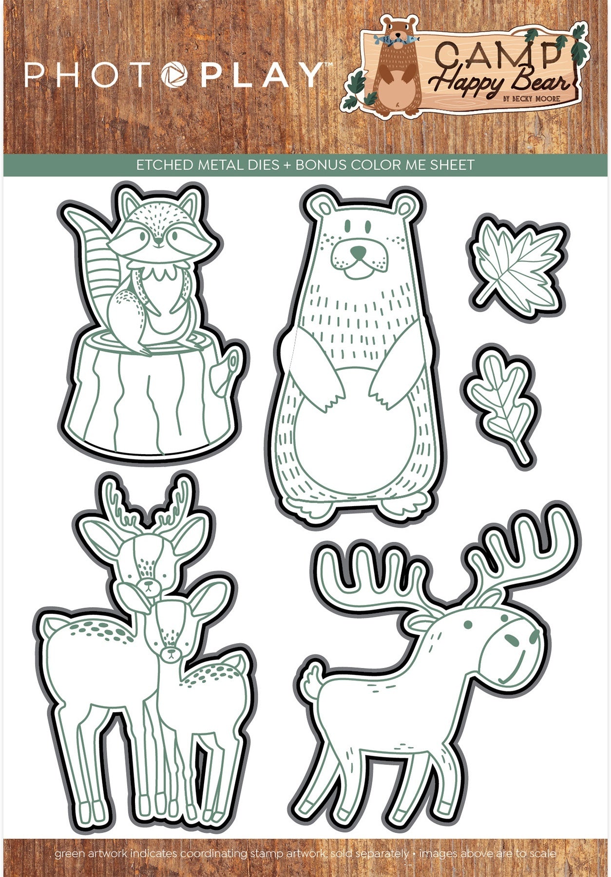 Photoplay Paper PhotoPlay Etched Die - Camp Happy Bear