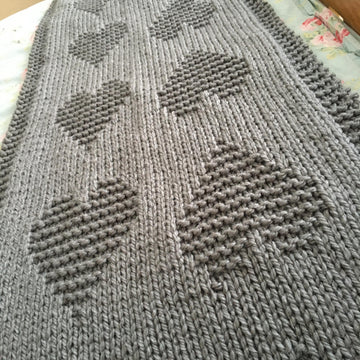 Heart Bed Runner Blanket