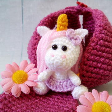227 Little Unicorn with a Flower House