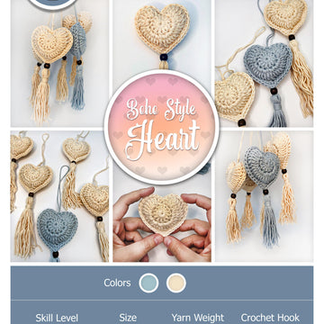 Boho Style Heart