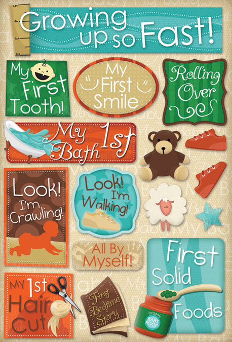 Karen Foster Cardstock Stickers - Growing Up