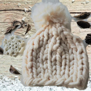 Super Chunky Pom Pom Hat