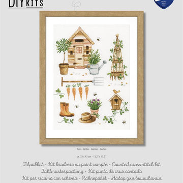 Vervaco Counted Cross Stitch Kit Garden Cross Stitch Kit - 33cm X 43cm/13.2in X 17.2in