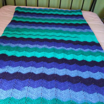Soft Waves Twin Afghan