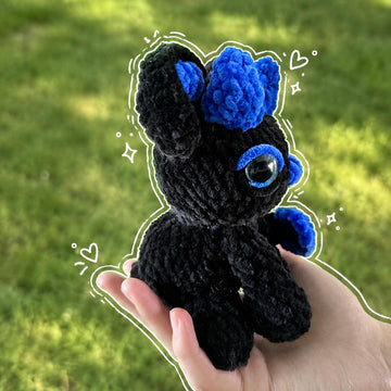 Bloo the Devil Cat Amigurumi, Crochet Pattern
