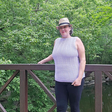 Wenonah Filet Crochet Top