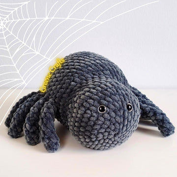 No Sew Spider Crochet Pattern for Beginners - Plush Toy for Halloween