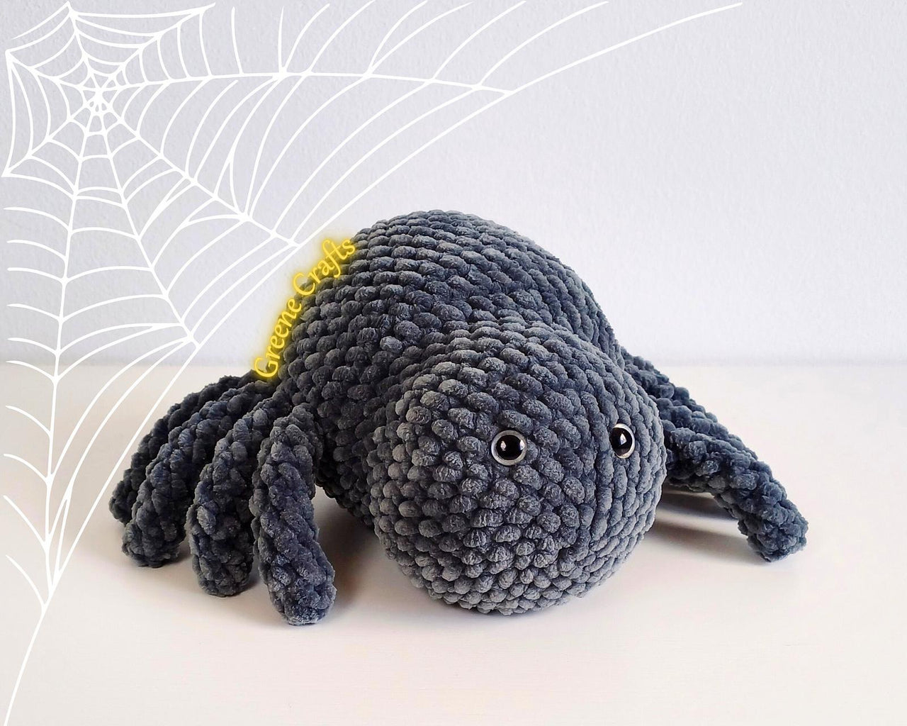 No Sew Spider Crochet Pattern for Beginners - Plush Toy for Halloween