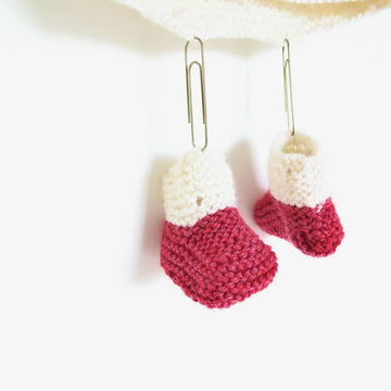 Strawberry Seed Baby Booties