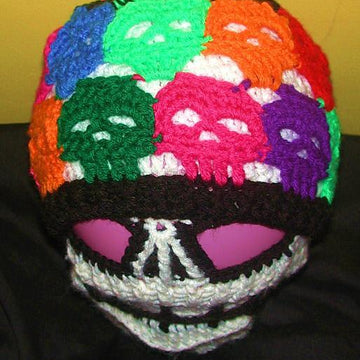 ColorMeCrazy Creepy SKull Beanie