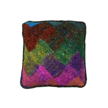 Entrelac With A Twist Accent Pillow