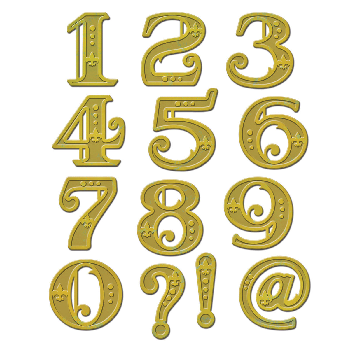 Spellbinders Shapeabilities Dies - Victorian Numbers