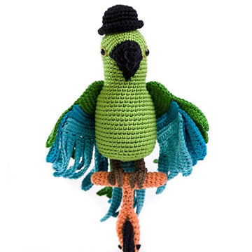 Carlo the amigurumi parrot