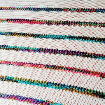 Rose Garden Stripes Throw