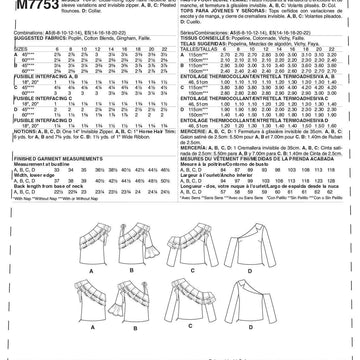 McCall's Misses' Tops M7753 - Sewing Pattern