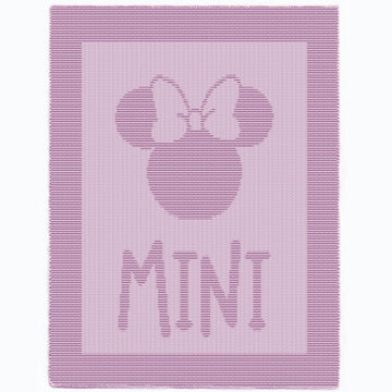 Minnie Mouse baby blanket Knitting Pattern