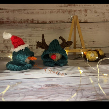 Hooded Reindeer Snowman Ferrero Rocher Cover