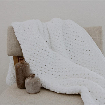 Chunky Chenille Throw Blanket