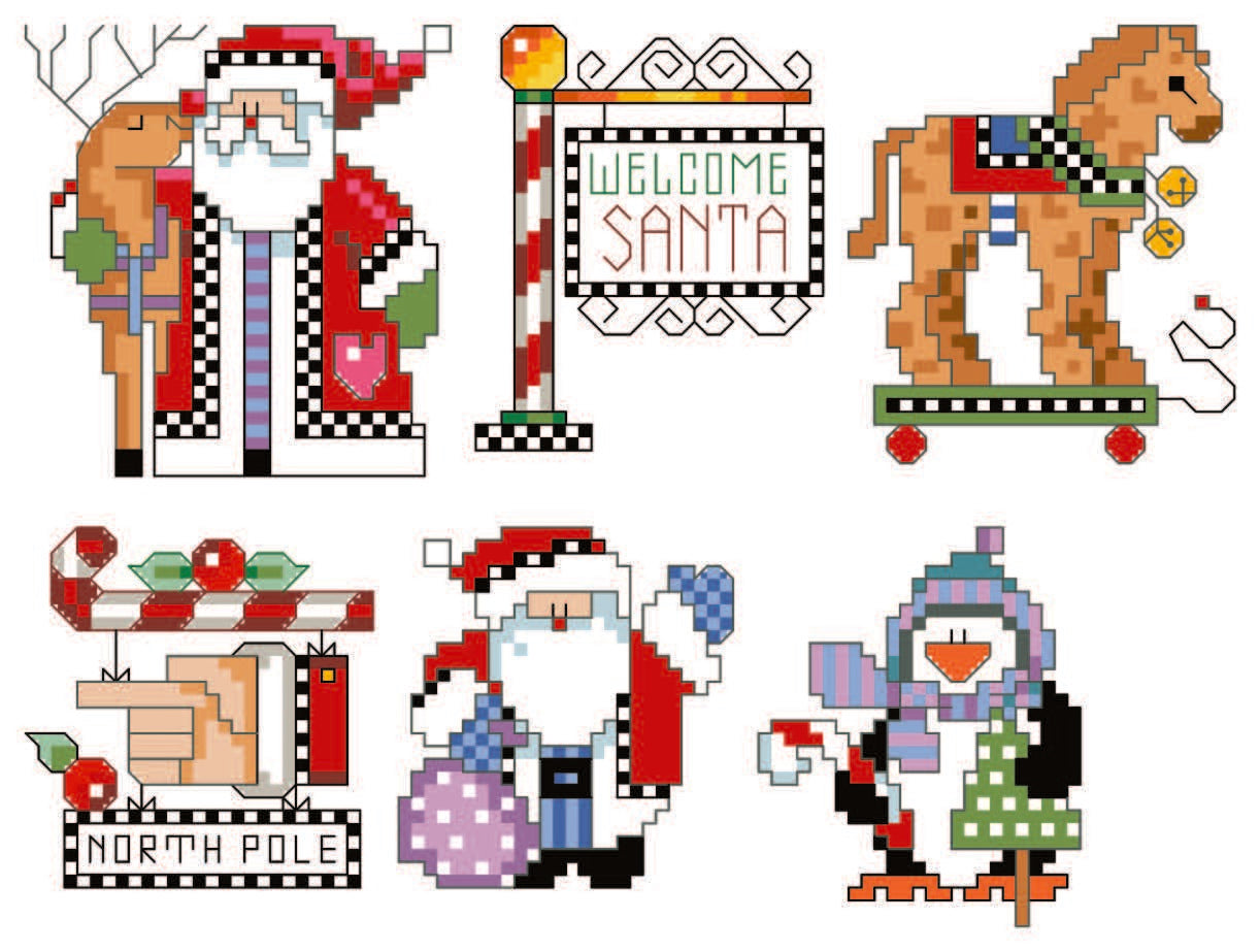 Checkered Ornaments Set 2 PDF