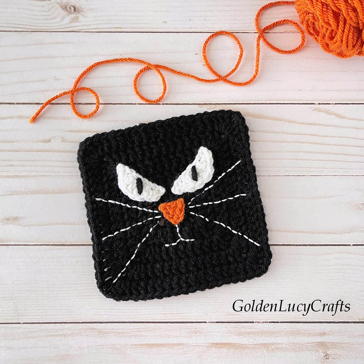 Black Cat Granny Square