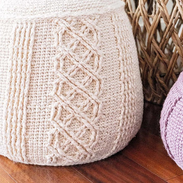 Cable Pouf Home Decor