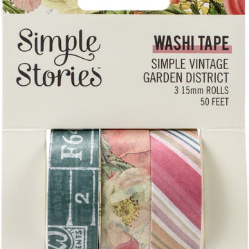 Simple Stories Simple Vintage Garden District Washi Tape 3/P - 619752