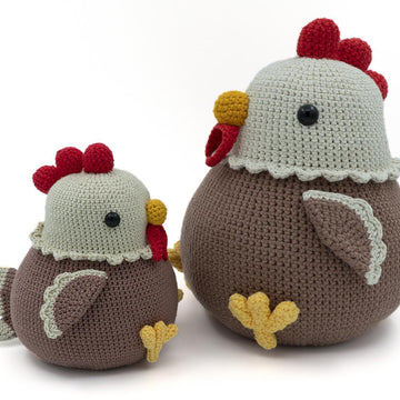 Amigurumi Hen, Chick, and Egg