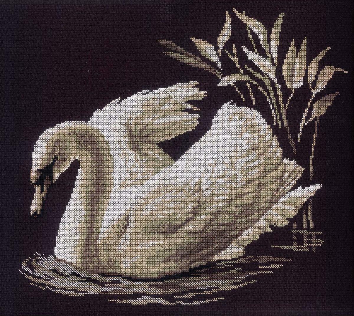 RTO Swan Cross Stitch Kit - 40cm x 35cm