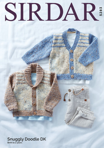 Cardigans in Sirdar Snuggly Doodle DK - 5283 - Leaflet