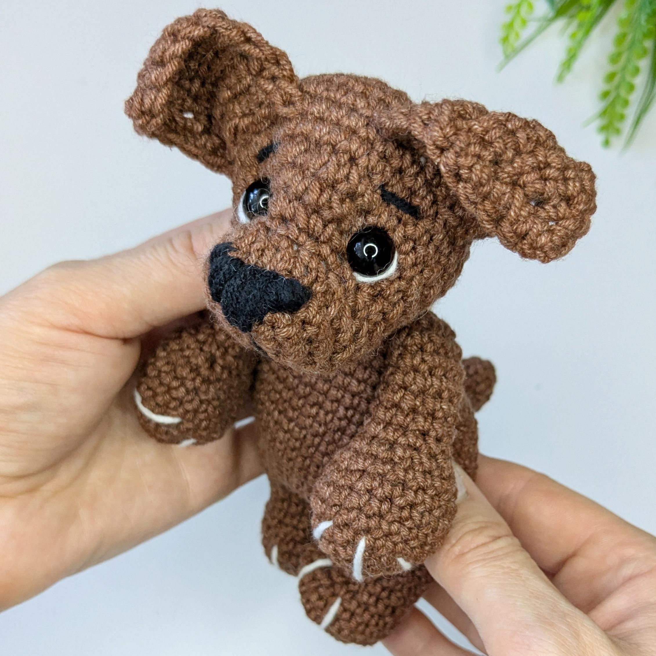 Crochet Dog Baby Snuggler Pattern, Amigurumi Puppy Easy Crochet Plushie