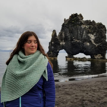 Crevasse shawl