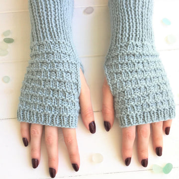 ‘Sea Waves’ Hat, Mitts and Cowl, toddler, child and adult