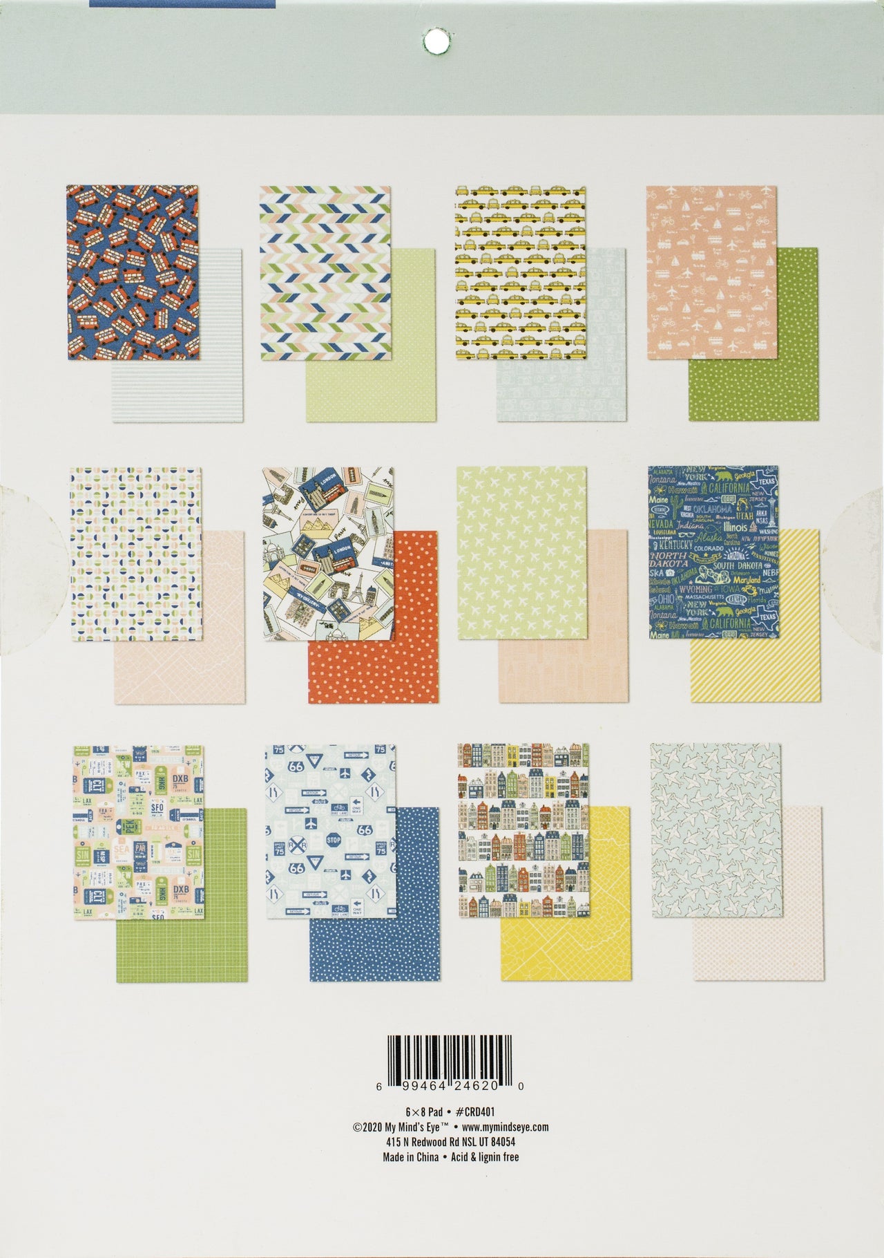 My Mind's Eye Double-Sided Paper Pad 6"X8" 24/Pkg - Cityscapes, 12 Designs/2 Each